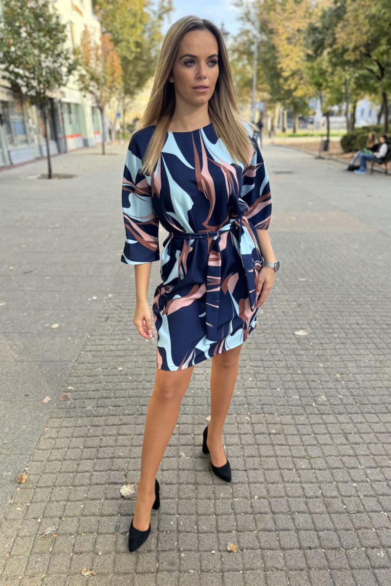 Dressimo elől megkötős ruha – mintás 