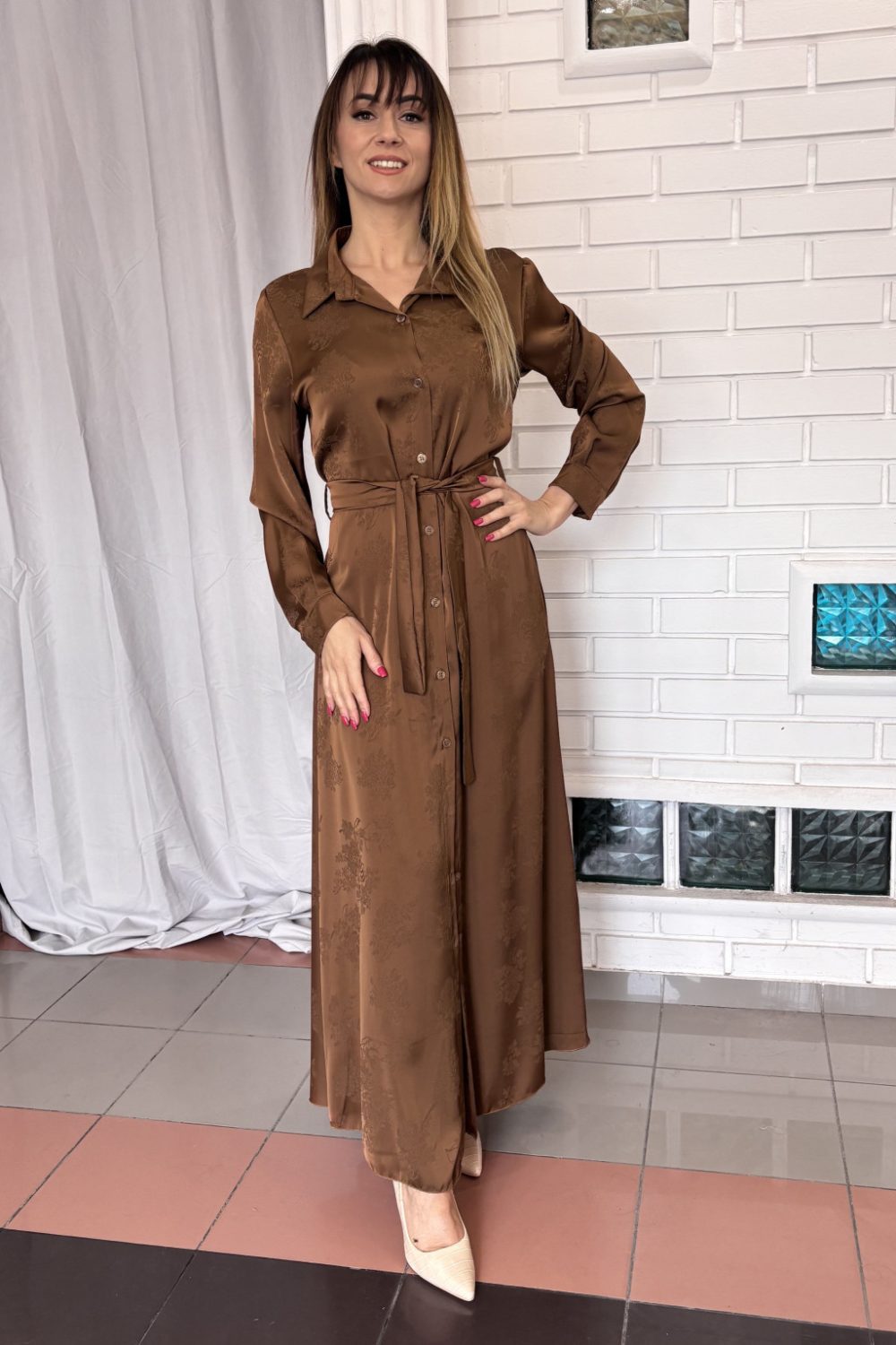 Mocha Royale ruha – barna