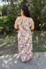 Stella pántos maxi ruha - virágmintás